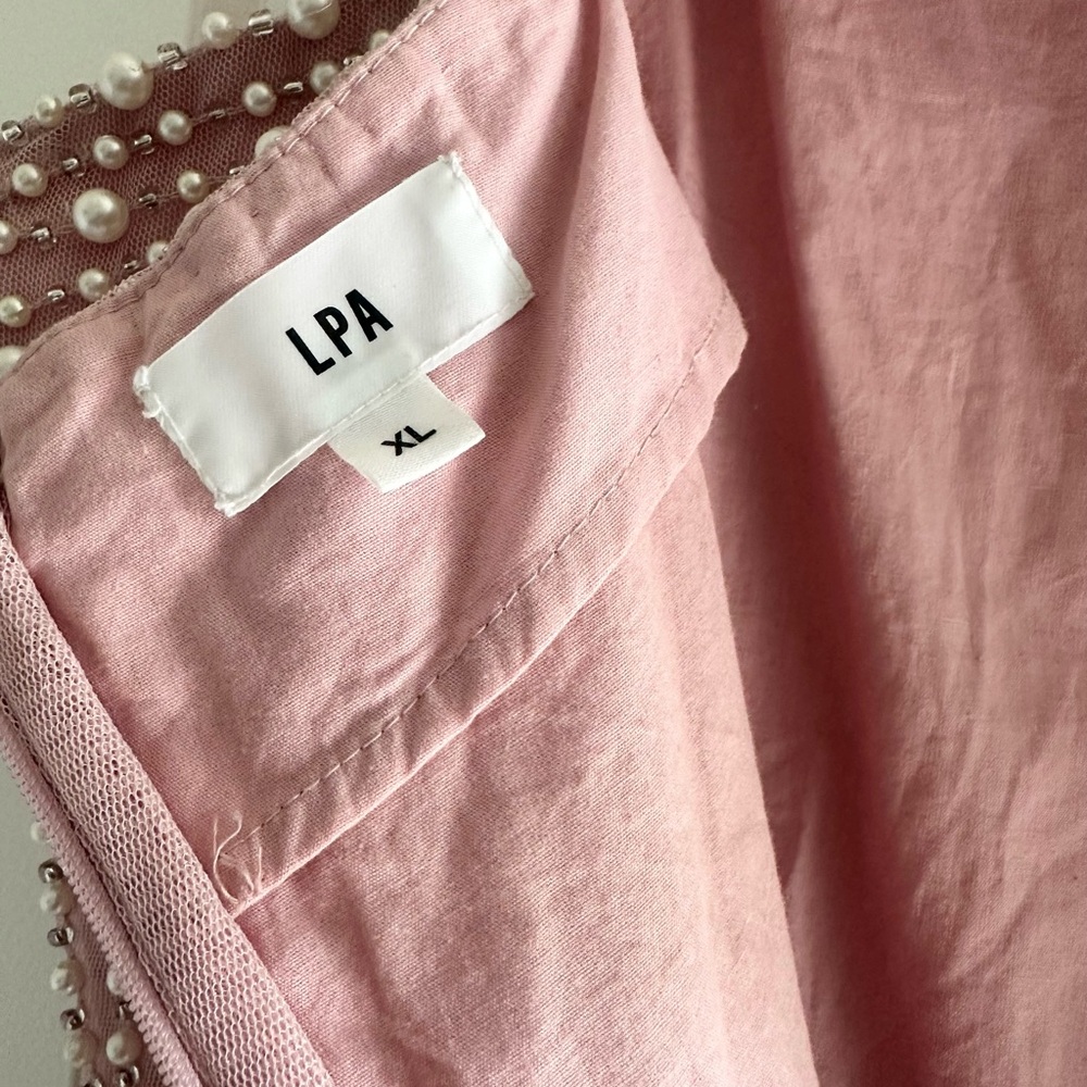 LPA Lelia Mini Dress in Bubble Pink - Picture 12 of 15